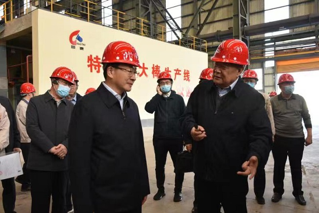 河南省委常委、省政府副省長周霽來我公司調(diào)研